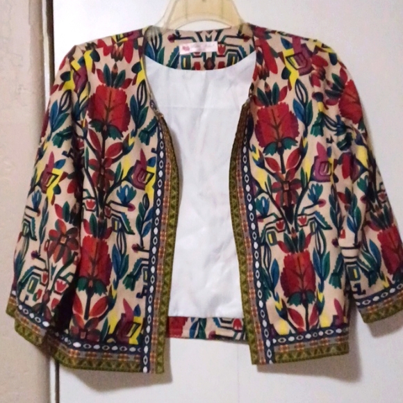 Buenos Ninos B&N, Multi Colored Short Cardigan/Kimono. Sz. L - Picture 1 of 4